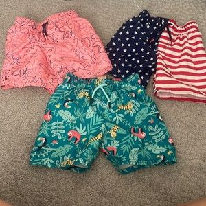 3 pairs of 4T swim trunks